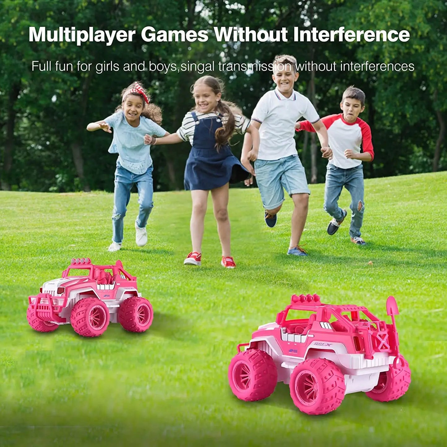 Pink Remote Control Off Road Climbing Car Toy