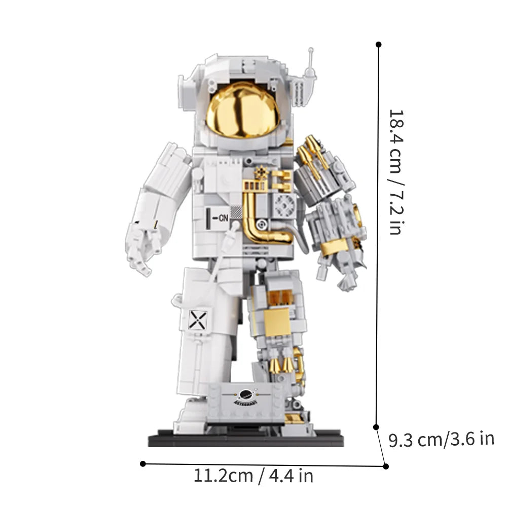 Space Astronauts Building Blocks Spaceman Exploring Robot Adventure Model Action Figure Bricks Educational Assembly Toy Gift