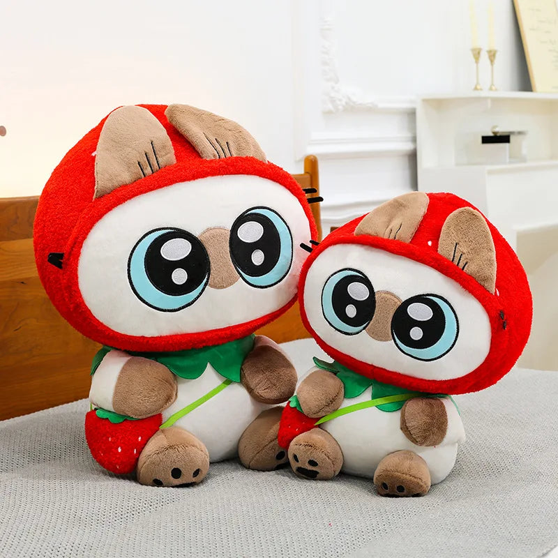 Kawaii Siamese Cat Plush Stuffed Doll Pillow Toy