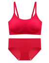 Women’s 2-Piece Seamless Bra & Panties Set – Soft, Wire-Free,