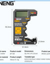 Button Cell Battery Tester Power Bank Detectors 9V N D C AA AAA Universal Household LCD Display Battery Tester Tools