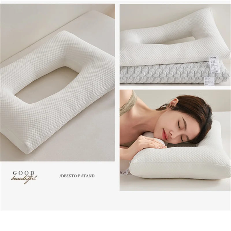 Ear protection pillow, side sleeping non pressure ear pillow, bedridden elderly pillow, ear piercing pillow, headphone pillow,