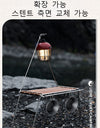 Outdoor Camping Rack Beautiful Practical 304 Stainless Steel Sabilli Wood Folding Family Picnic Rack Small A Table