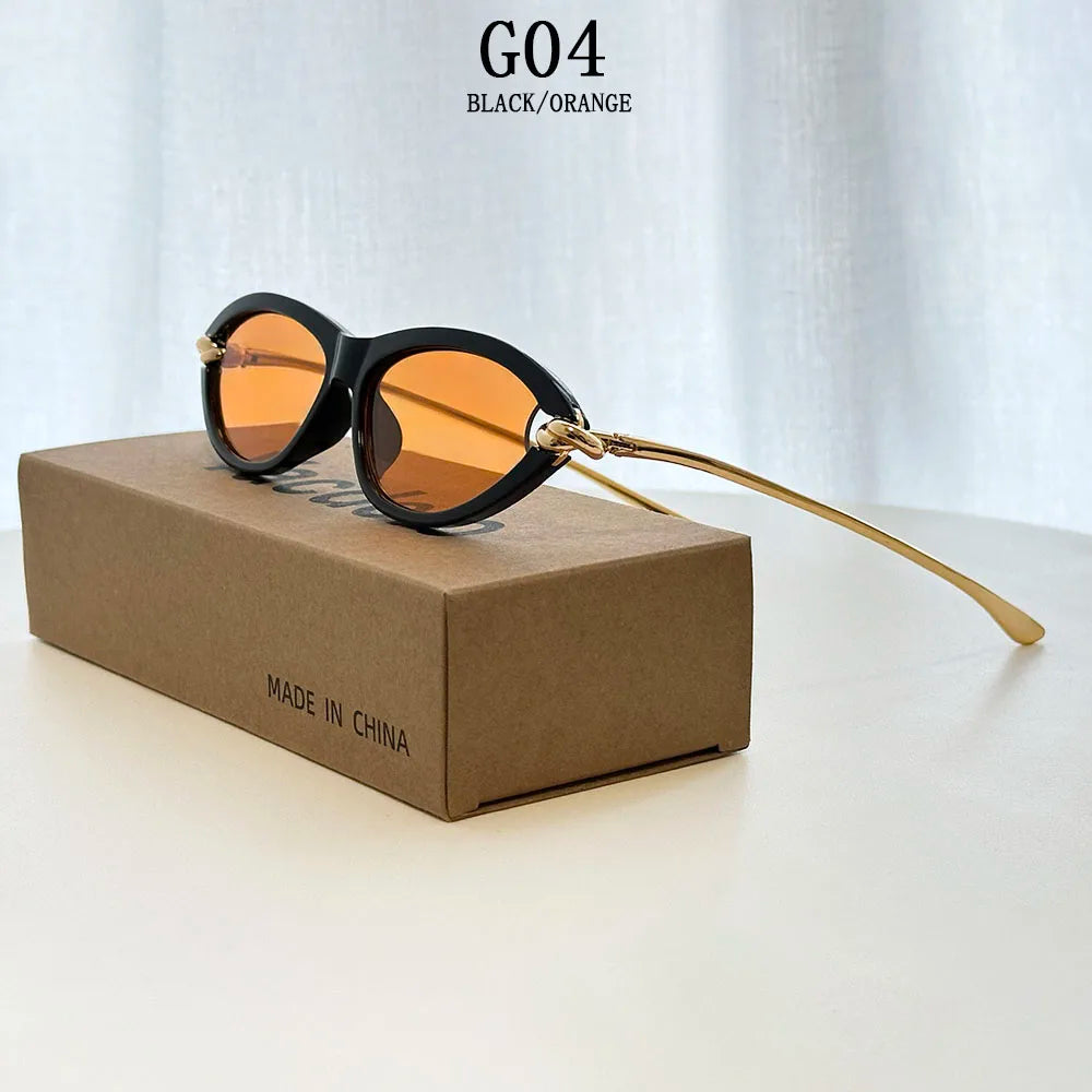 Vintage Cat Eye Sunglasses With UV400 Protection