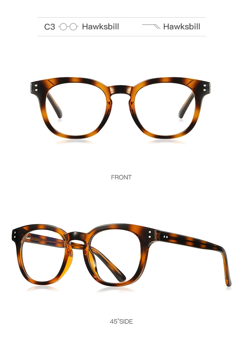 HONGMEI Stylish Square Frame Men and Women Simple Design Anti-blue Light Reading Optica Eyeglasses Myopia Can Be Customized