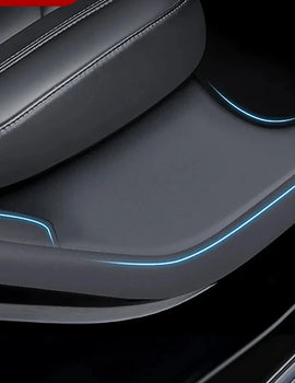 For Tesla Model Y Car Front seat Track protection cover Rear door sill anti kick plate Interior Decoration Refit Accessories
