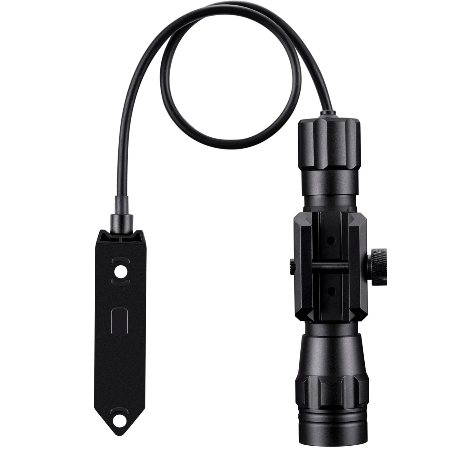 1200 Lumen Tactical Rechargeable LED Flashlight With Picatinny Mount