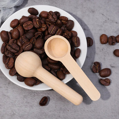 Mini Wooden Spoons Kitchen Spice Condiment Seasoning Salt Sugar Coffee Teaspoons Scoops Short Handle Wood Spoon Home Tableware