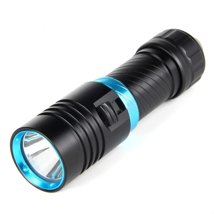 12W Diving Flashlight Rechargeable Underwater LED Torch