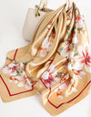 Square Women Scarves Silk Office Ladies Hair Neck Bandanna Headband Foulard Headcloth Muslim Headscarf Female muffler