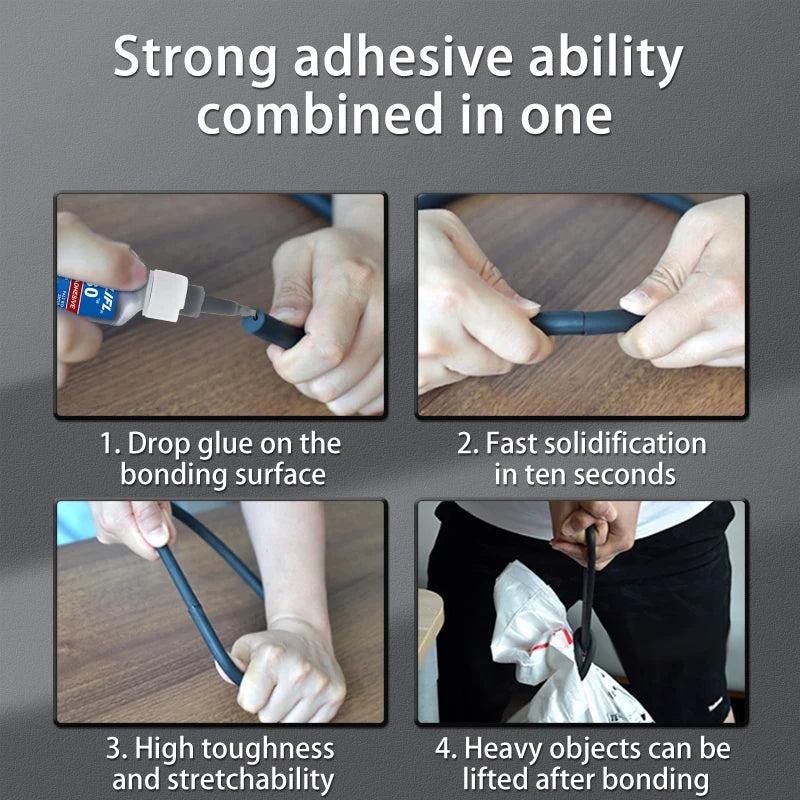 480 Black Super Black glue for Plastic Wood Metal tyres Rubber shoes Strong Adhesive Repair