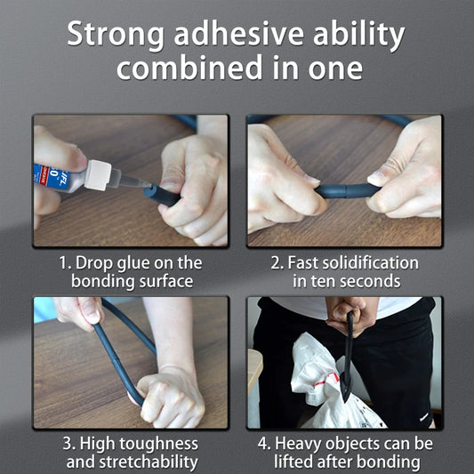 480 Black Super Black glue for Plastic Wood Metal tyres Rubber shoes Strong Adhesive Repair