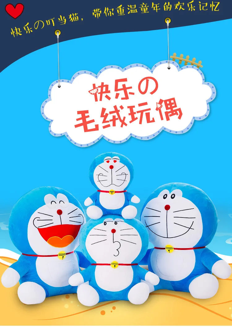 70cm Large Size cute Doraemon Plush Toy Stand By Me Cute Stuffed Plushie Doll Cartoon Cat Animal Sofa Bed Pillow Toy Gifts