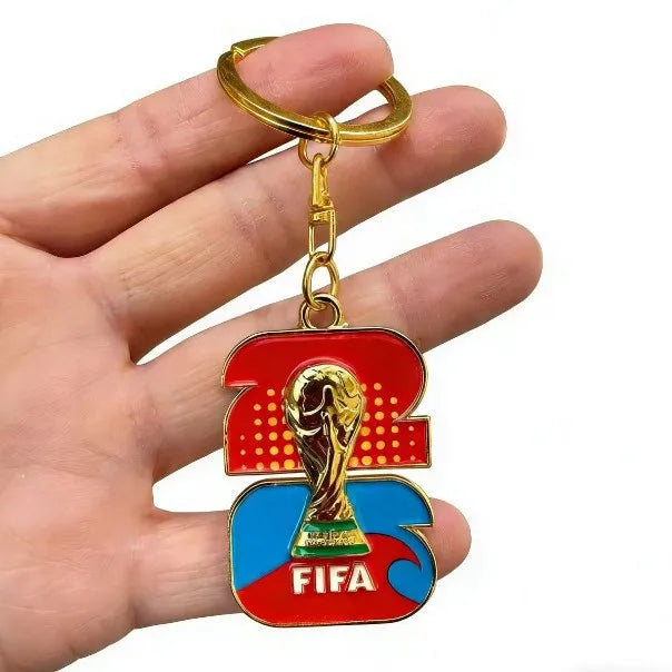 2026 World Cup Football Fan Metal Keychain Soccer Sports Souvenir