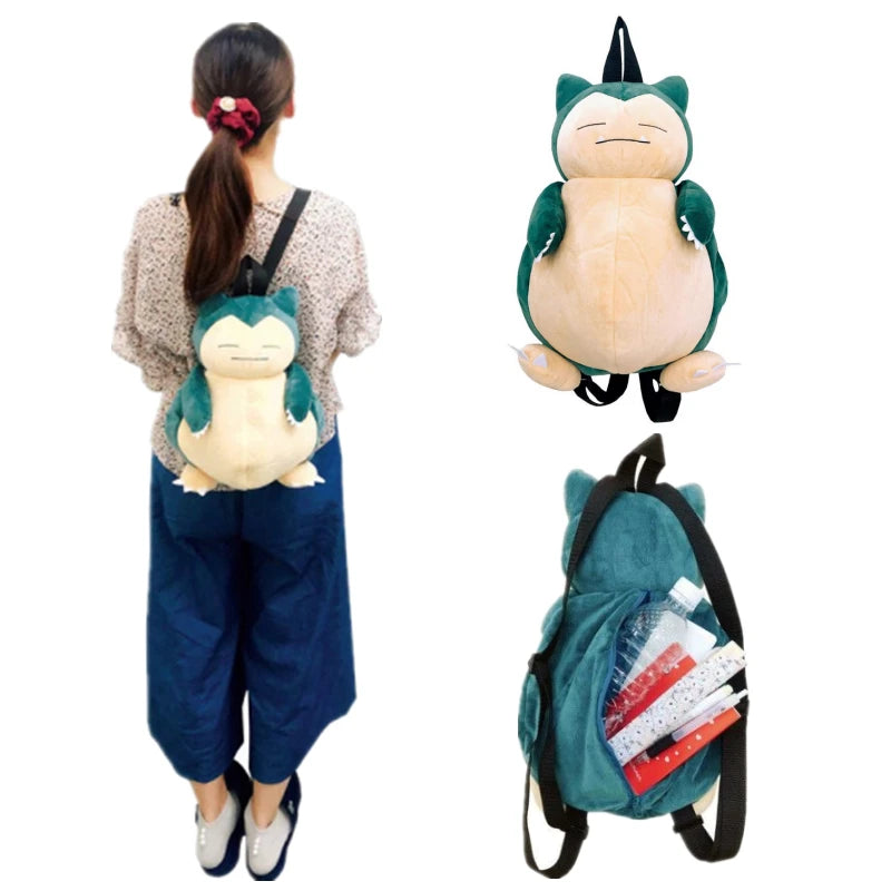 Kawaii Pokemon Plush Backpack Soft Cartoon Shoulder Bag