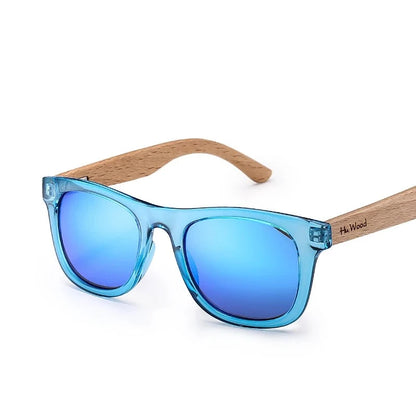 Multi-color Frame Wooden For Child Boys Girls Sunglasses