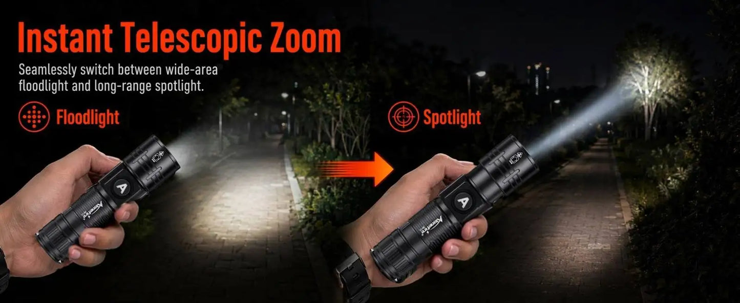5W Zoomable Rechargeable LED Flashlight