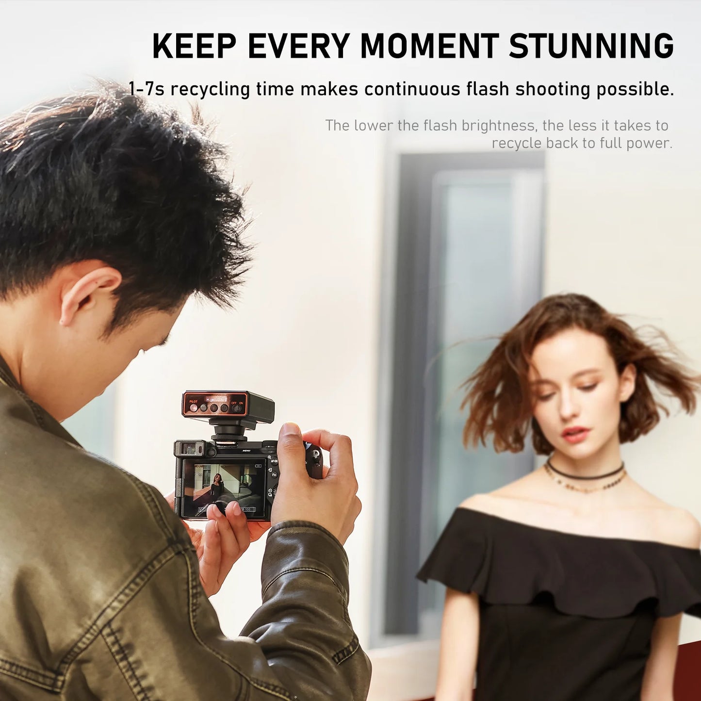 F12 Wireless Flash Trigger – TTL & HSS High-Speed Continuous Shooting for Canon, Nikon, Sony, Fuji, ZV-E10