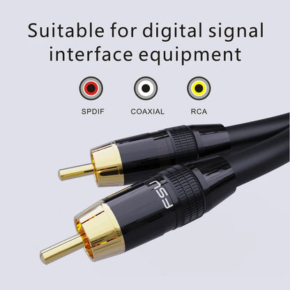 Digital Audio Coaxial RCA Cable SPDIF Cable Premium Stereo Audio Rca to Rca Male Speaker Hifi Subwoofer Cable AV TV 1m 2m 3m 5m