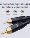 Digital Audio Coaxial RCA Cable SPDIF Cable Premium Stereo Audio Rca to Rca Male Speaker Hifi Subwoofer Cable AV TV 1m 2m 3m 5m
