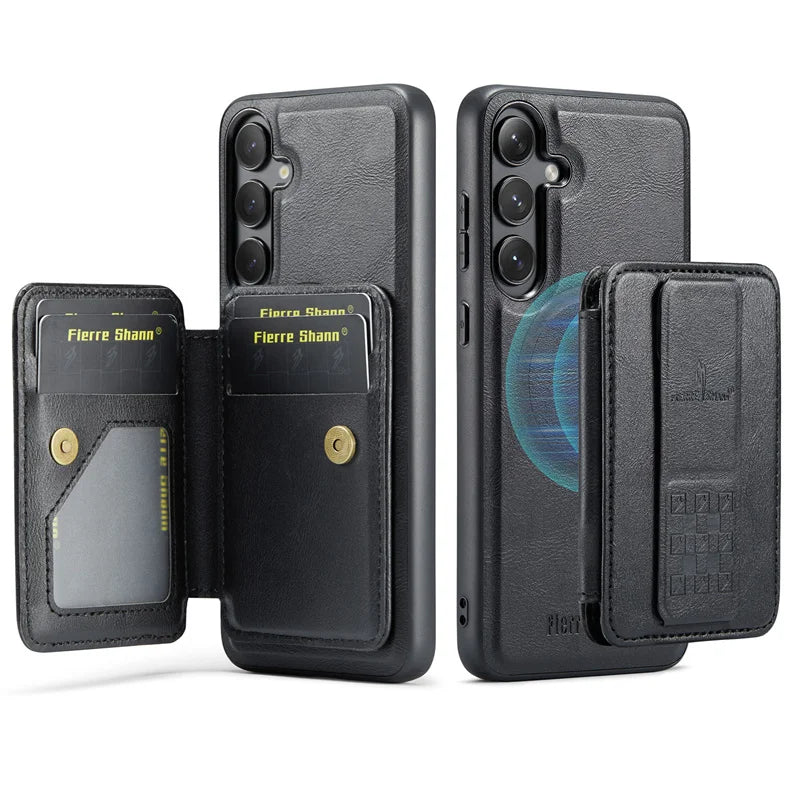 2 in 1Detachable Blocking Wrist strap Card Slot Wallet Case For Samsung Galaxy S 24 25 22 23 Ultra FE Plus  Phone Case