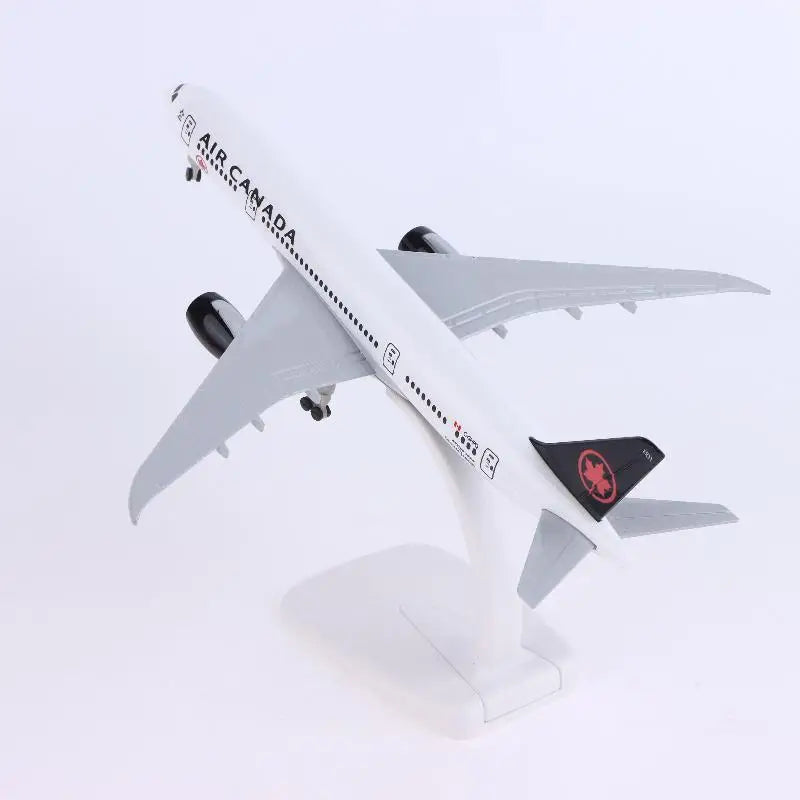 1 Set Alloy Metal Air Canada Airlines B787 Airways Diecast Airplanes Building Kit With Wheels 20cm Plane Model Toy