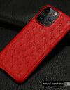 100% Natural Ostrich Leather Phone Case for iPhone 16 15 14 Pro Max 14Pro 16 Plus 15Pro 16Pro luxury Back Cover