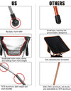 Outdoor Folding Moon Chair Ultralight Camping Portable Picnic Seat Leisure Travel BBQ Beach Fishing Chair