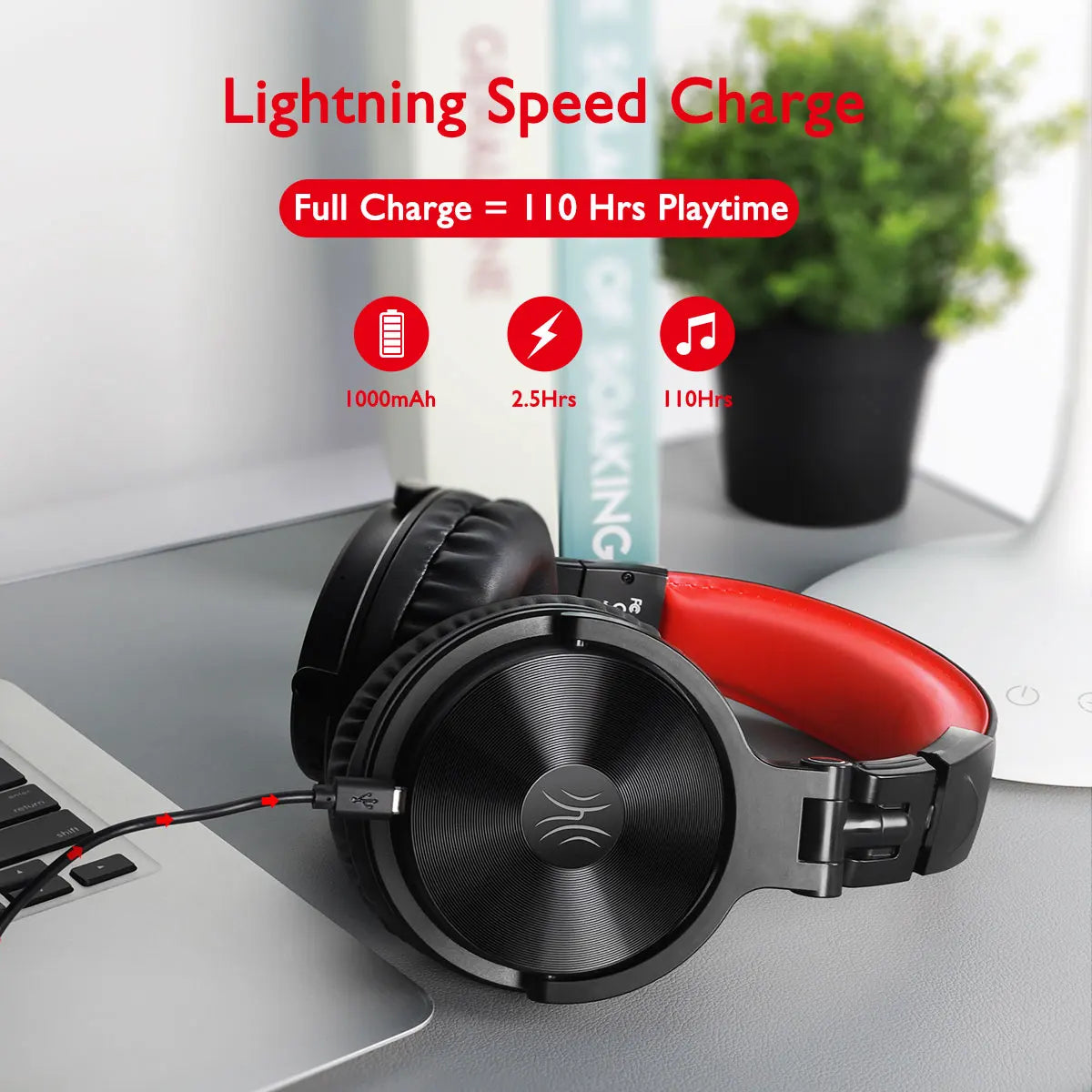 110h Wireless Bluetooth 5.2 Headset + Wired Gaming Headphones 2 in 1 With Microphone For PC PS4 Skype Type C Headphones
