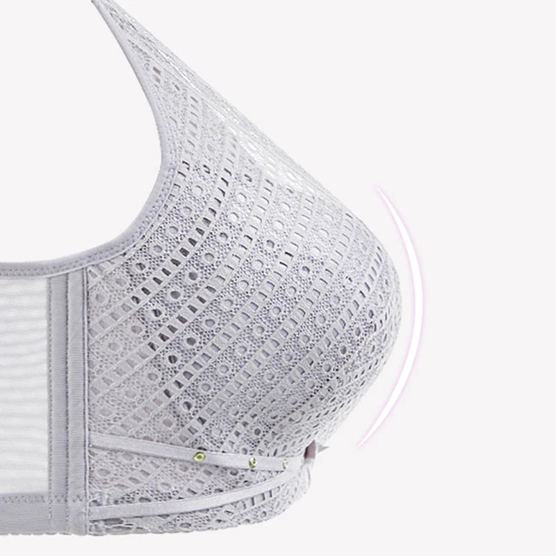 Womens White Lace Full Coverage Push Up Underwire Bra