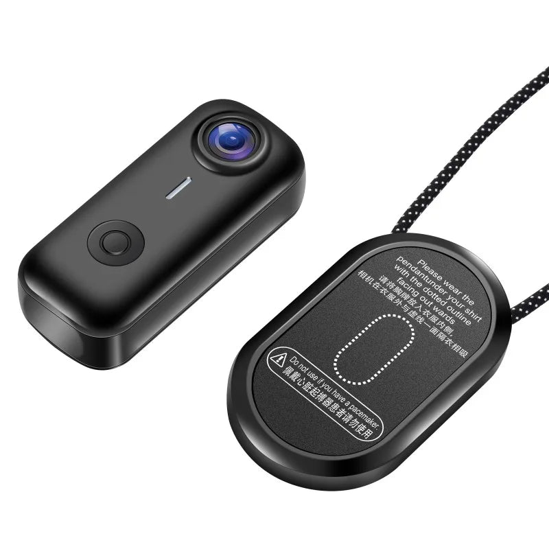 Pocket 2K Mini Magnetic Wearable Action Camera 120 Degree Wide Angle WIFI Hands Free Thumb Cam for Cycling Vlog Outdoor Recording
