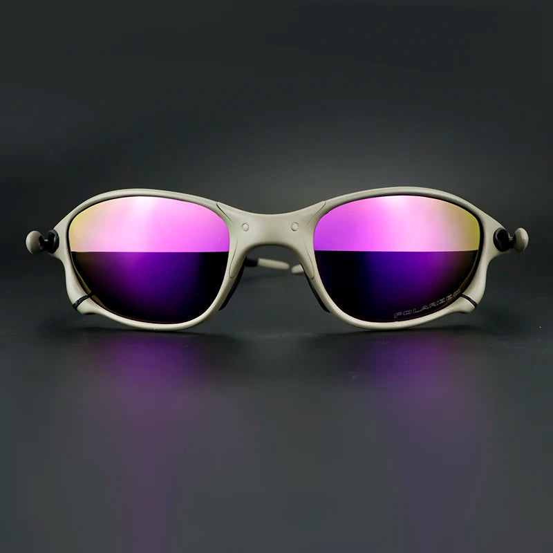 Polarized Metal Cycling Sunglasses UV400 Outdoor Riding Eyewear