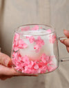 Double Wall Transparent Glass Coffee Cup with Handle Double-layer Heat Insulation High Temperature Juice Milk Cup