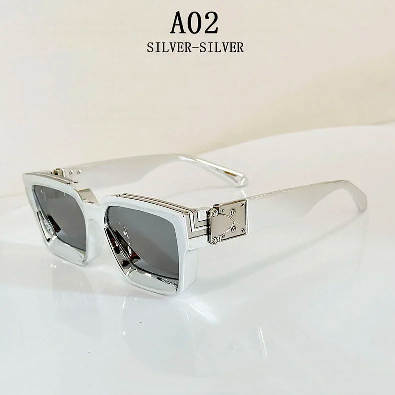 Millionaire Square Sunglasses With UV400 Protection