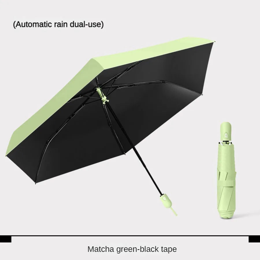 Ultra lightweight and portable automatic umbrella for women, suitable for both weather and sun protection