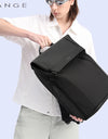 15.6-inch laptop Men's business backpack waterproof multi compartment travel bag Black backpack
