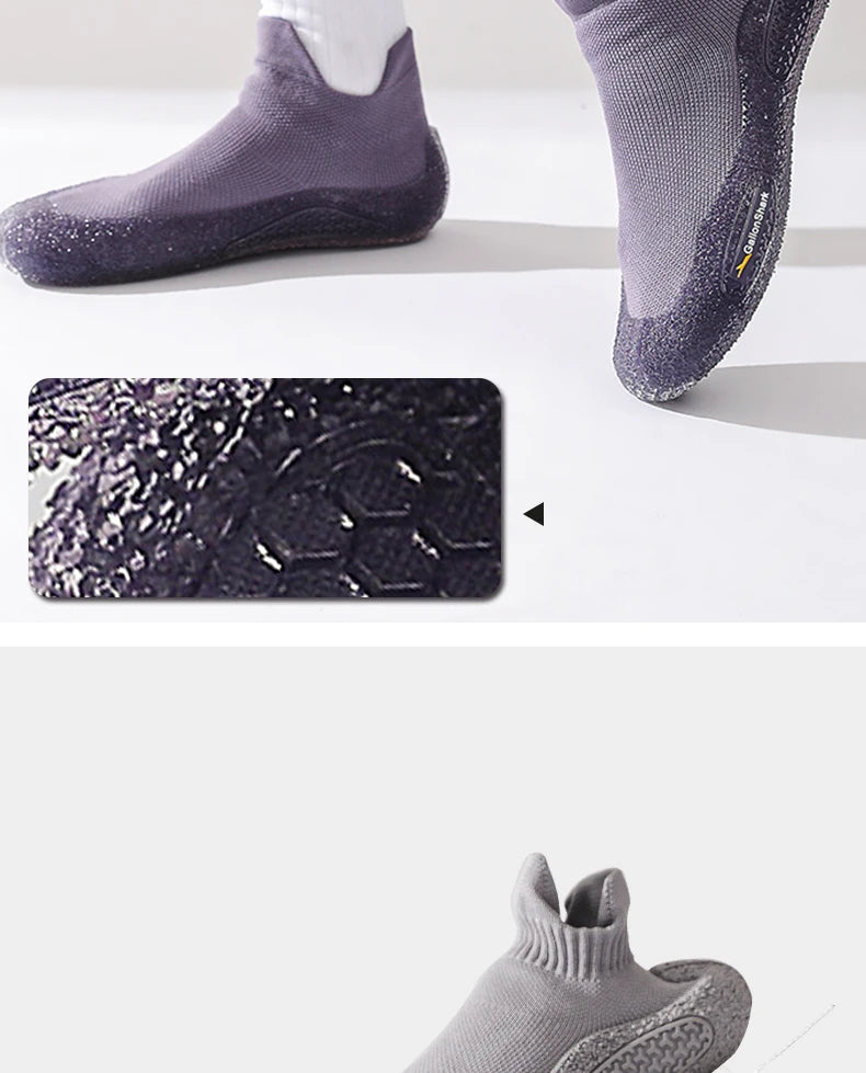 Silent Indoor Sports Shoes and Socks Gym Ultra Lightweight Shock Absorbent Breathable Anti Slip Soft Bottom Yoga