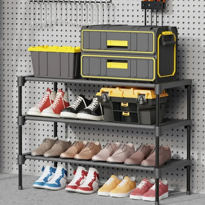 4 Tier Shoe Storage Cabinet Simple Indoor Economical Multi-Layer Shoes Racks Multi-Layer Non-Woven Fabric Simple Shoes Shelves