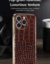 Genuine Leather Phone Case for iPhone 16 15 Pro Max 14promax Luxury Soft Edges Shockproof Camera Protection Cover