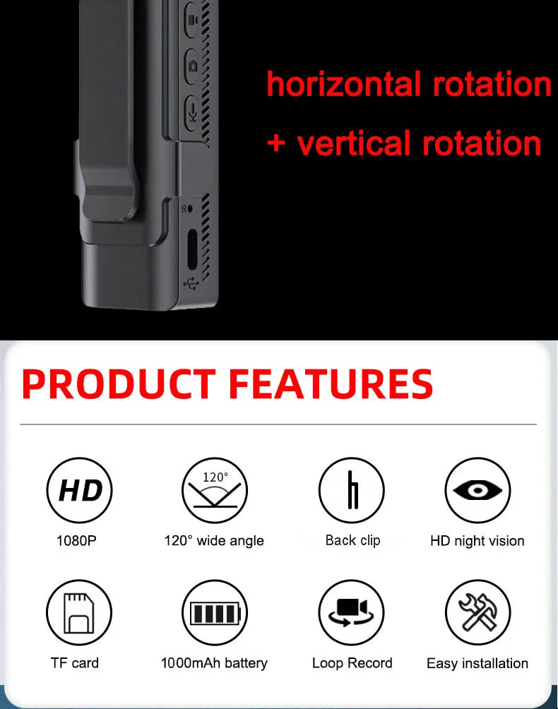 Wifi Hotspot Mini Camera 1080P Portable Digital Video Recorder Body Camera Night Vision DVR Miniature Camcorder