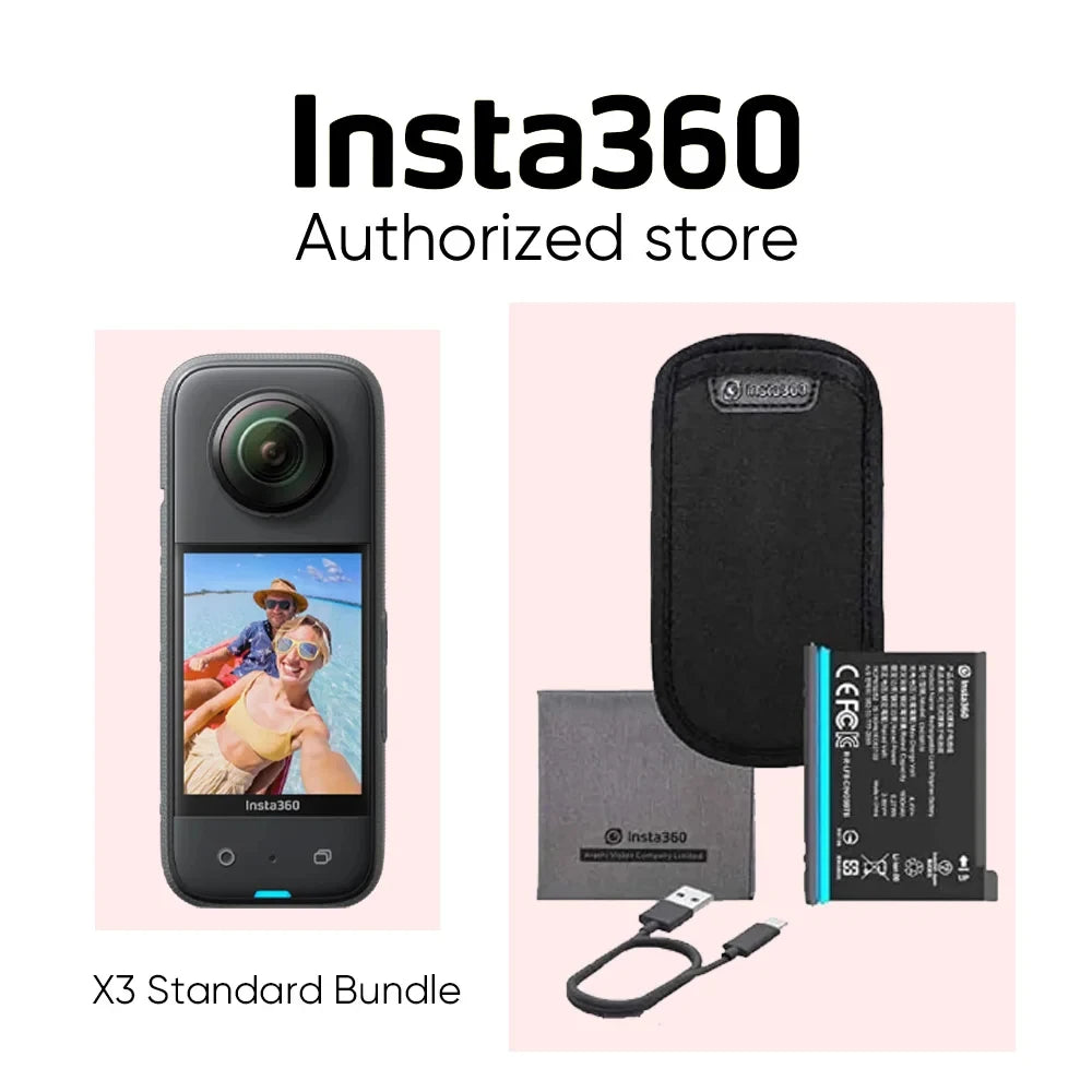 5.7K 360° Action Camera with 4K Single Lens Recording and FlowState Stabilization