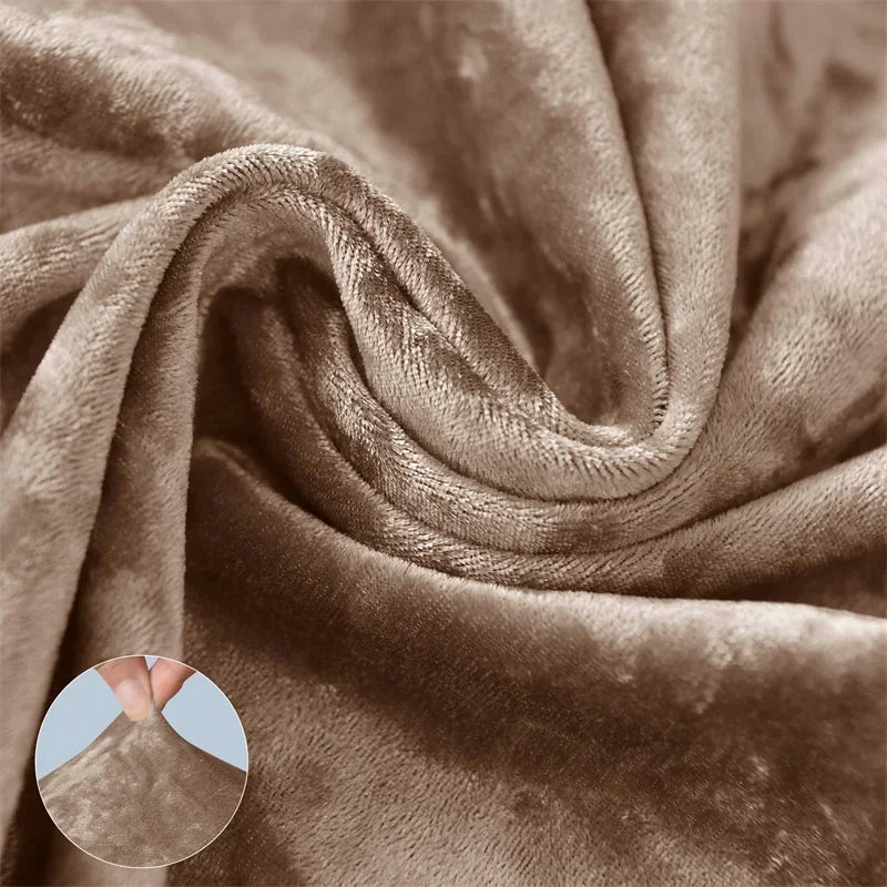 1PC Shiny Velvet Short Bar Chair Covers Stretch Back Bar Stool Covers Small Size Dining Barstool Slipcovers Party Banquet Decor