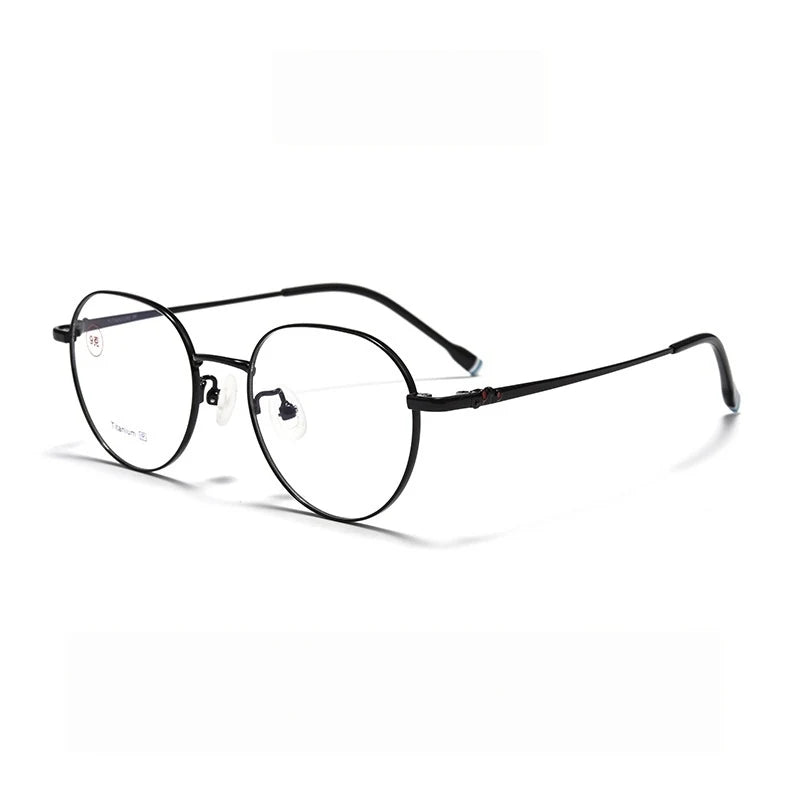 Retro Polygonal Lightweight Titanium Eyeglasses Frames