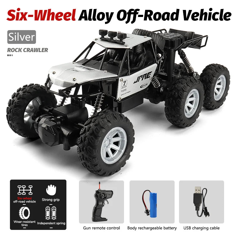 1 to 18 Scale Six Wheel Drive Remote Control Off Road Climbing Truck