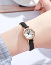 Classic Simple Women Watch Roman Numeral Dial Luxury Rose Gold Watch Case Office Lady Slender Wrist watch