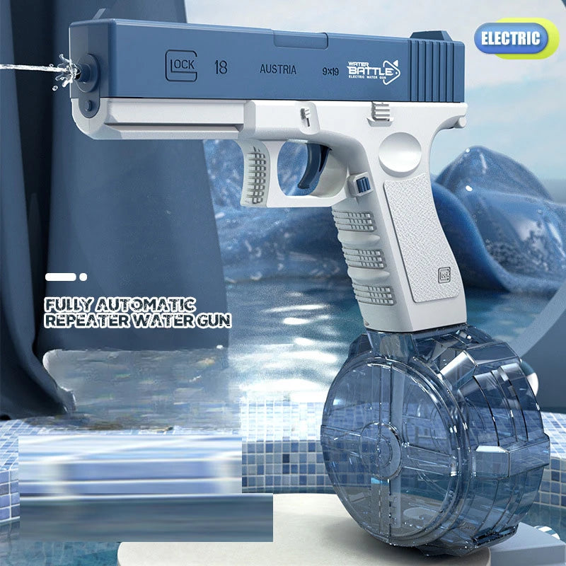 Water Gun Electric Pistol Shooting Toy Full Automatic Summer Beach Toy