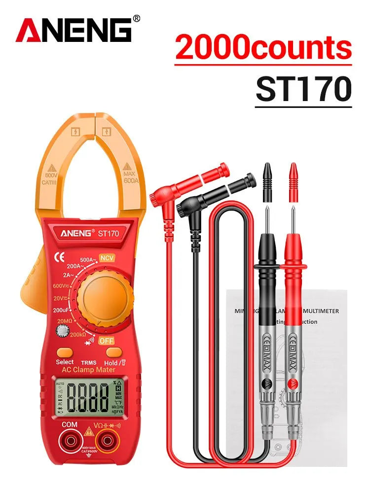 Clamp Meter Multimeter With HD Backlight Display Screen Mini Amperimetric Clamp Tester Noncontact Electrician Tools