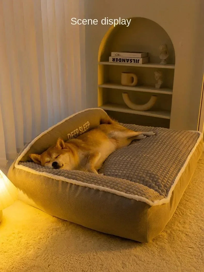 Corduroy Winter Pet Bed Sofa Blanket for Dogs and Cats