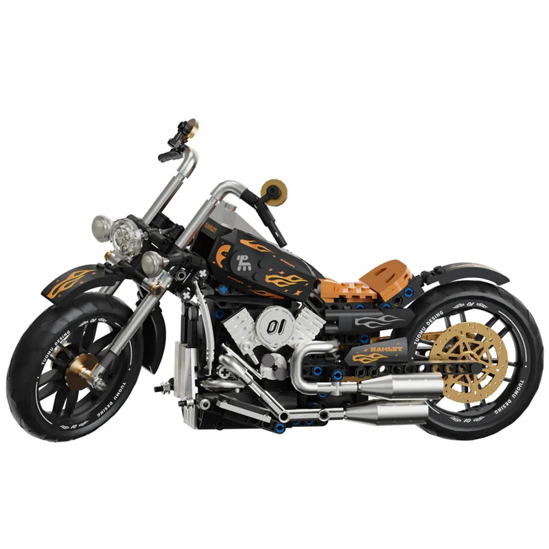 1:8 City Speed Racing Motorcycle Building Set DIY Bricks Model Kit for Adults STEM Buiding Blocks Toys Gifts 426pcs