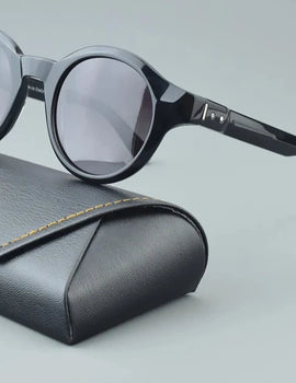 Round vintage Polarized Sunglasses Sunglass Driving UV400 Fashion Male Acetate Female Glasses